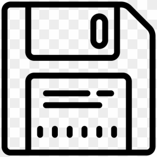 This Icon Is A Stylized Version Of A Floppy Disk, Just Clipart