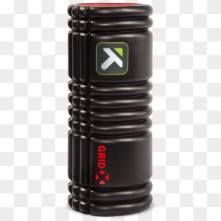 Grid X Foam Roller Standing Vertically On A White Background - Foam Rollers Clipart