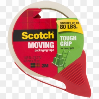 Scotch Moving Tough Grip Tape With Dispenser, - Scotch Clipart