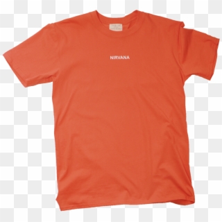 Nirvana Waterfall T-shirt - Tee Shirt Champion Orange Clipart