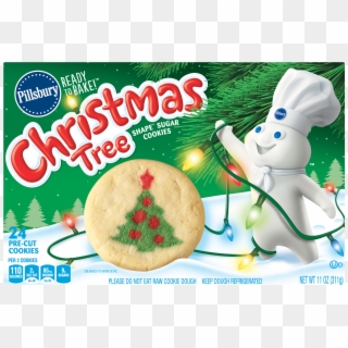 Christmas Tree Shape Sugar Cookies - Christmas Sugar Cookies Pillsbury Clipart