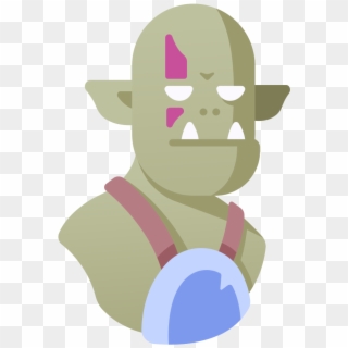 Orc Icon - Orc Flat Design Clipart