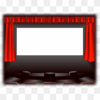 Theatre Clipart Movie Curtain - Movie Screen Clip Art - Png Download