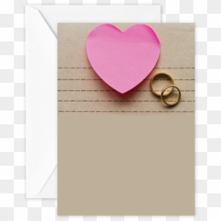 Pink Heart With Rings-image - Heart Clipart