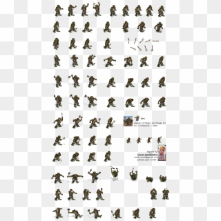 Orc Sprite Png - Orc Sprite Rpg Clipart