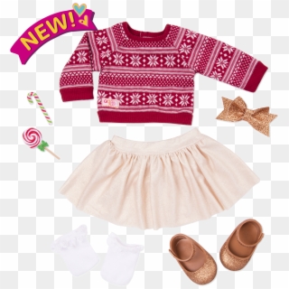 Sweet Holiday Outfit - Miniskirt Clipart