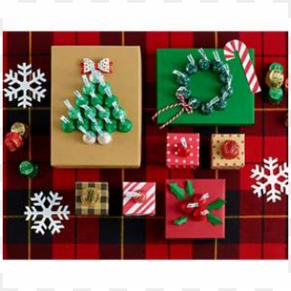 Holiday Candy Gift Wrap - Christmas Ornament Clipart