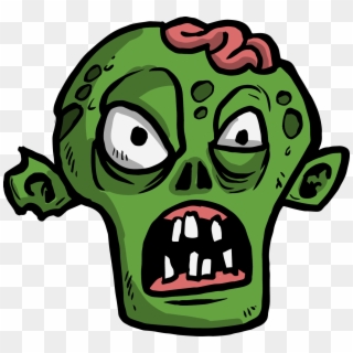 The Zombie Angry - Zombie Face Transparent Background Clipart