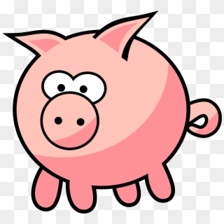 Vector Transparent Cartoon By Qubodup I Hope On Openclipart - Cartoon Pig Png