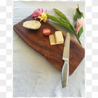 Handcrafted Koa Wood Cutting Board - Tulip Clipart