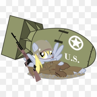 Us Derpy Commission - My Little Pony Ww2 Clipart