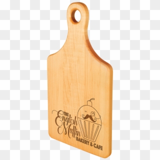 Engraved Maple Paddle Shaped Cutting Board - Cutting Board Clipart