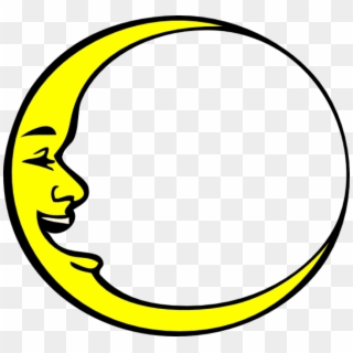 Free Png Download Smiling Crescent Moon Png Images - Crescent Moon Cartoon Clipart