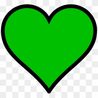 Green Heart Shape Clipart - Png Download