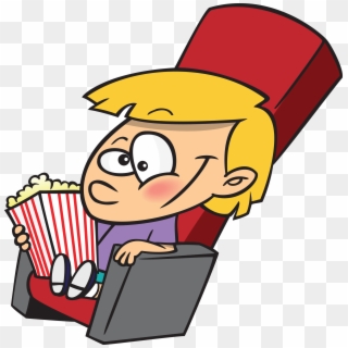 Movie Kid Fan Mascot - Movie Clip Art - Png Download