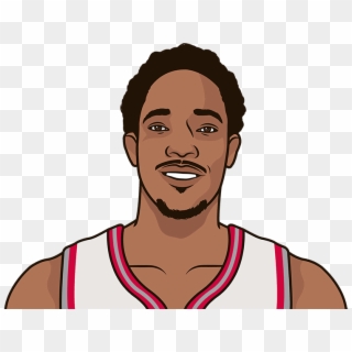 Demar Derozan Has 18 30 Point Games For The Raptors - Kyrie Irving Png Cartoon Clipart