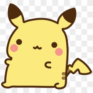 Not Mine Pikachu Chibi Fabulous Cute Kute Tiny Sticker - Pikachu Chibi Png Clipart