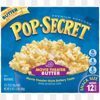 Pop Secret Microwave Popcorn, Movie Theater Butter, - Pop Secret Popcorn Clipart