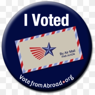 "i Voted" Sticker On Your Facebook Wall, Google , Tweet - Circle Clipart