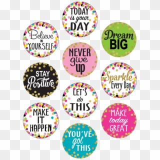 Tcr8890 Confetti Positive Sayings Accents Image - Classroom Quotes And Sayings Clipart