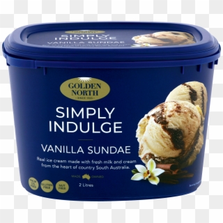 Simply Indulge Vanilla Sundae Ice Cream - Ice Cream Australia Clipart