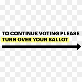 If Your Ballot Is Just A Single Page, Turn It Over - Parallel Clipart