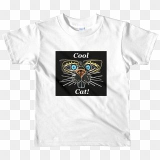 Cool Cat Kid's 2t 6t Short Sleeve T Shirt - T-shirt Clipart