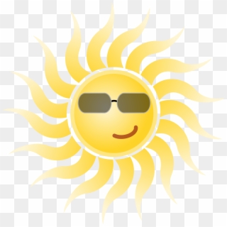 File Sun Wearing Sunglasses Svg Wikimedia Commons - Sun With Glasses Png Clipart