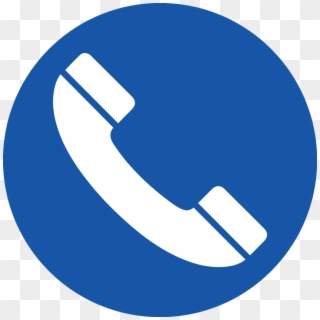 Phone Icon Circle Ltblue - Png Call Icon Vector Clipart