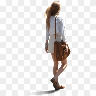People Woman Walking Forward - Cut Out People Summer Clipart