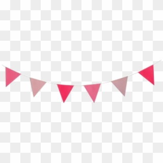 Flag Garland Png - Pink Bunting Clipart