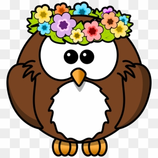 This Free Icons Png Design Of Owl With Garland Clipart