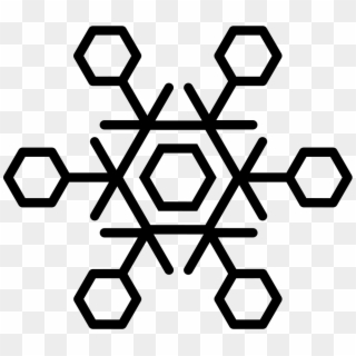 Png Transparent Library Snowflake Png Icon Free Download - Draw Six Pointed Star In Black Clipart