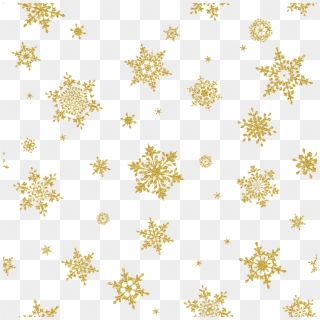 Yellow Simple Snowflake Border Texture Clipart