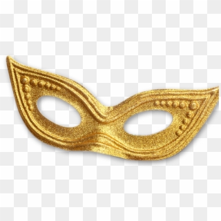 Masquerade Mask Png - Gold Mask Transparent Background Clipart