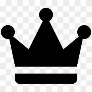 Png Crown Black And White Pluspng - Crown Icon Clipart