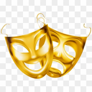 Gold Theater Masks Png Clipart Image Gallery Transparent Png