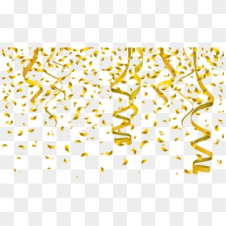 Gold Confetti Transparent Png Transparent Background - Welcome New Year 2019 Clipart