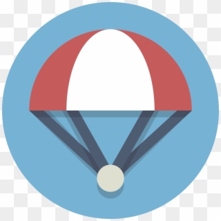 Circle Icons Parachute - Parachute Icon Clipart