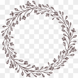 Wreath Png Black And White Clipart