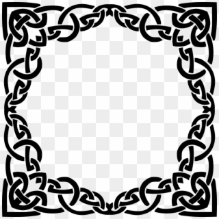 Frame, Celtic Knot, Decorative, Ornamental, Overlapping - Celtic Knot Frame Clipart