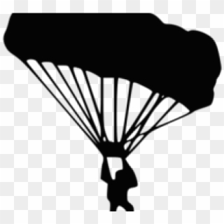 Parachute Clipart Transparent Background - Skydiving На Темном Фоне - Png Download