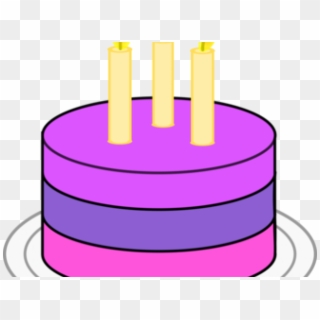 Birthday Candles Clipart Candle Wick - Simple Birthday Cake Png Transparent Png