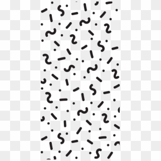 Png Transparent Confetti Clipart Black And White - Confetti Pattern Png