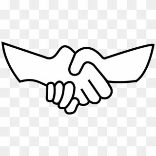 Holding Hands Praying Hands Clip Art - Easy To Draw Shaking Hands - Png Download
