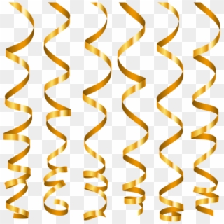Transparent Background Gold Ribbon Clipart - Png Download