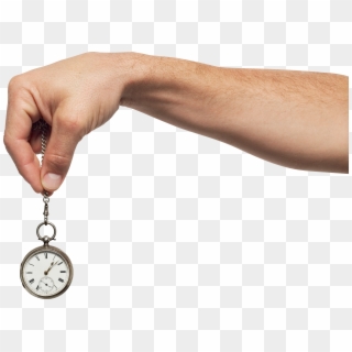Hand Holding Pocket Watch Clipart
