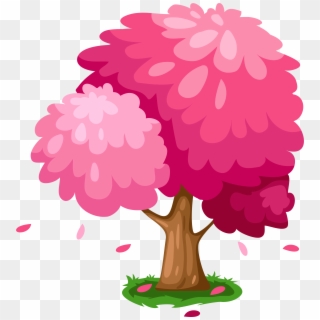Cherry Blossom Clipart Pretty - Cute Tree Clipart Png Transparent Png