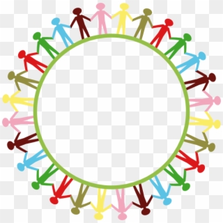 People Holding Hands Png - Stick Figure Holding Hands Circle Clipart