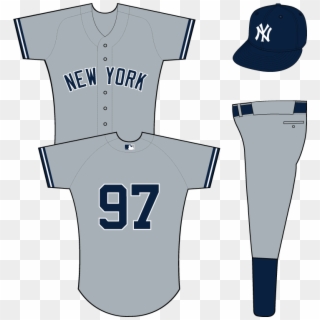 New York Yankees Uniform - New York Yankees Grey Uniform Clipart